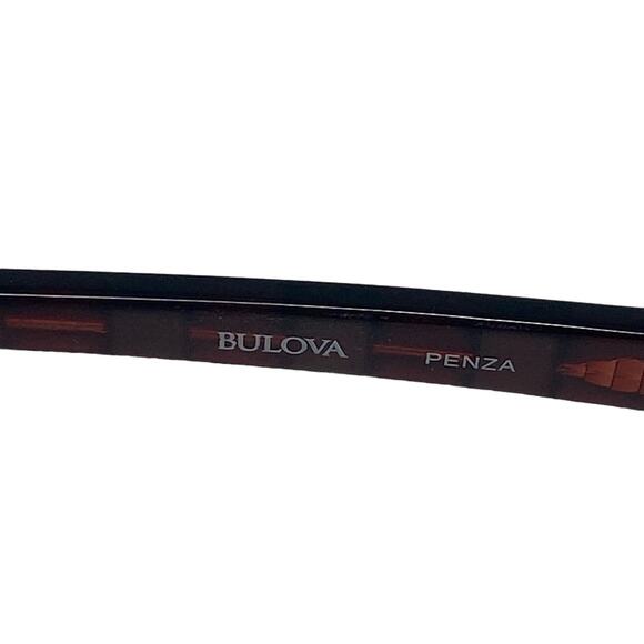 BULOVA Woman's Brown Eyeglasses Frames With Gray Case 51 16 140 Needs Lens - Picture 9 of 16